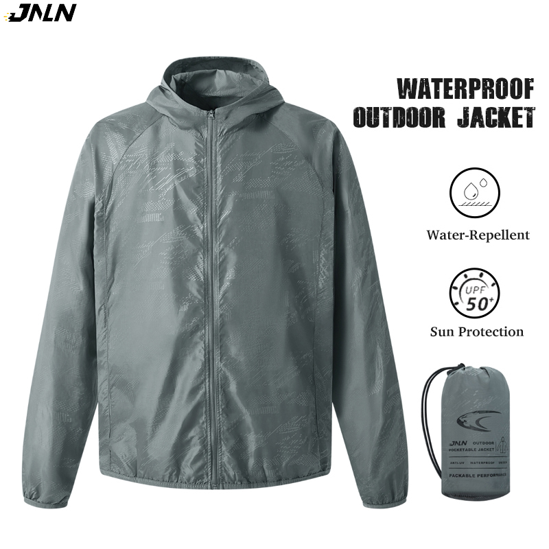 Women'S Fashion Rain Jacket - JNLN الرجال النساء مقاوم للماء معطف