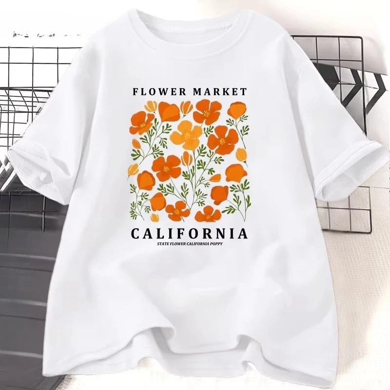 Women'S Fashion Market Size - تي شيرت نسائي من Flower Market