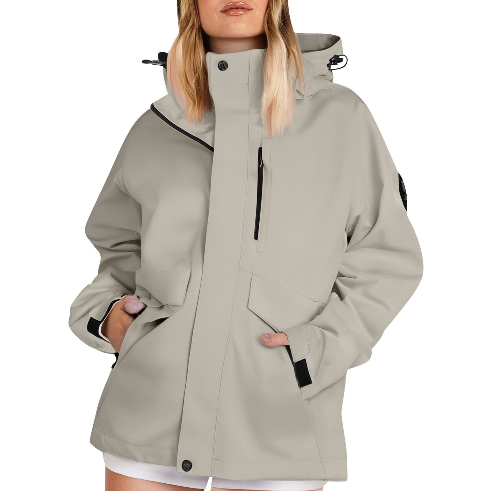 Women'S Fashion Rain Jacket - سترات خريفية نسائية خفيفة الوزن للمشي