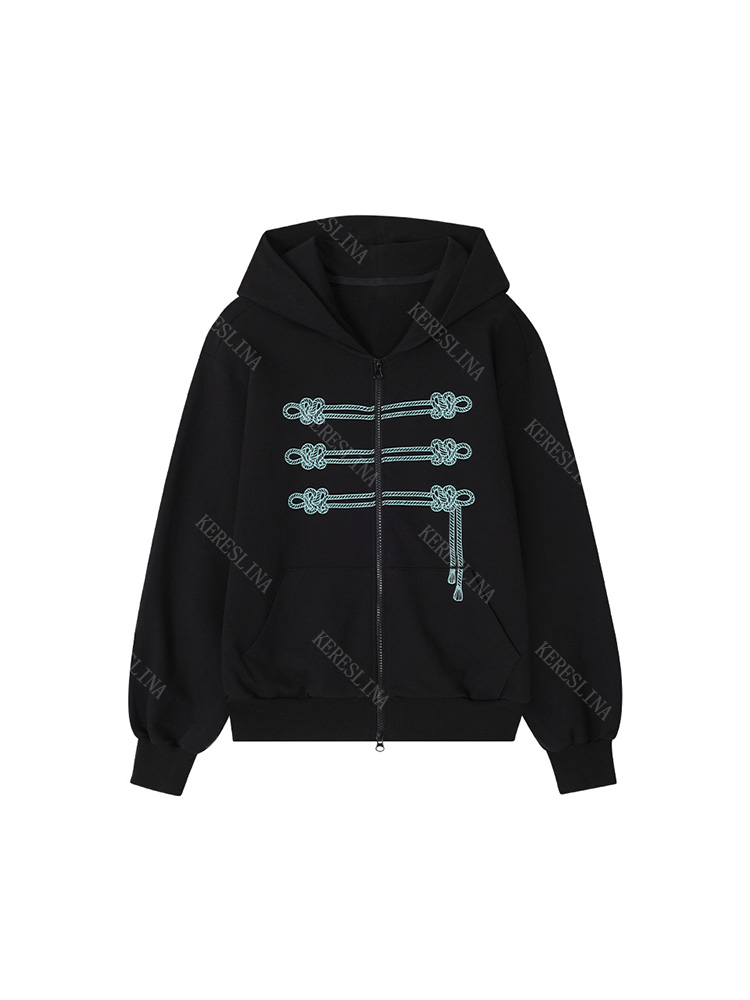 Women'S Fashion Zip Up Hoodies - سترة نسائية بقلنسوة للخريف/الشتاء، سترة كاجوال