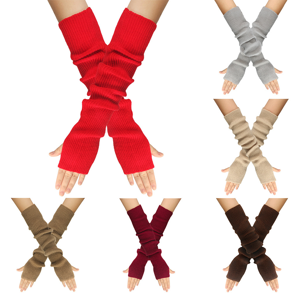 Women'S Fashion Gloves - الخريف والشتاء قفازات محبوكة للنساء الدافئة