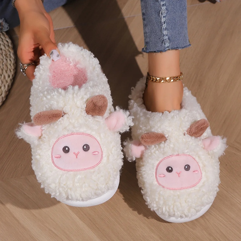 Women'S Fashion Sandals - شباشب شتوية جميلة للأغنام الصغيرة للنساء