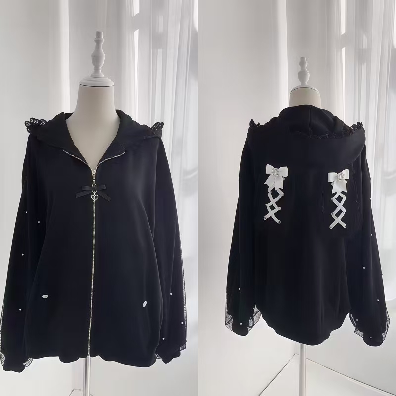 Women'S Fashion Zip Up Hoodies - سترة شتوية نسائية بقلنسوة على شكل