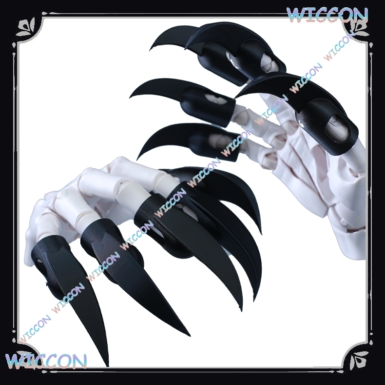 الحيوان زي الأظافر الأسود الوح - مراجعة Women'S Fashion Gloves وسعره