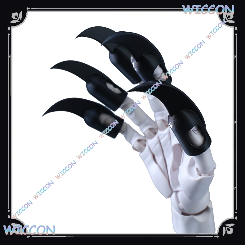 الحيوان زي الأظافر الأسود الوح - مراجعة Women'S Fashion Gloves وسعره