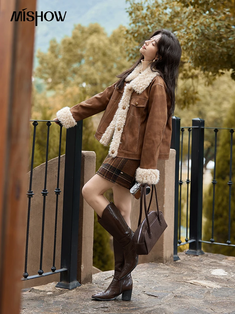 سترة نسائية من جلد الفرو من MI - مراجعة Women'S Fashion Leather Jacket وسعره