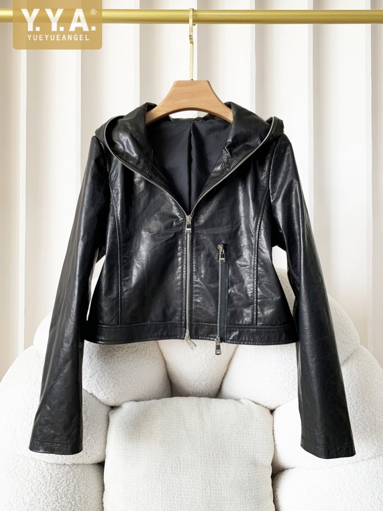 جاكيت نسائي كاجوال للخريف من ا - مراجعة Women'S Fashion Leather Jacket وسعره