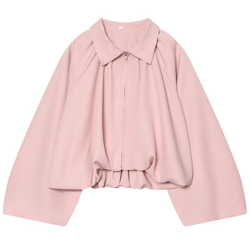 جاكيت نسائي فضفاض وردي قصير من - مراجعة Women'S Fashion Quarter Zip وسعره