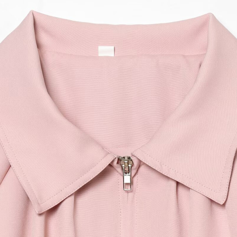 جاكيت نسائي فضفاض وردي قصير من - مراجعة Women'S Fashion Quarter Zip وسعره