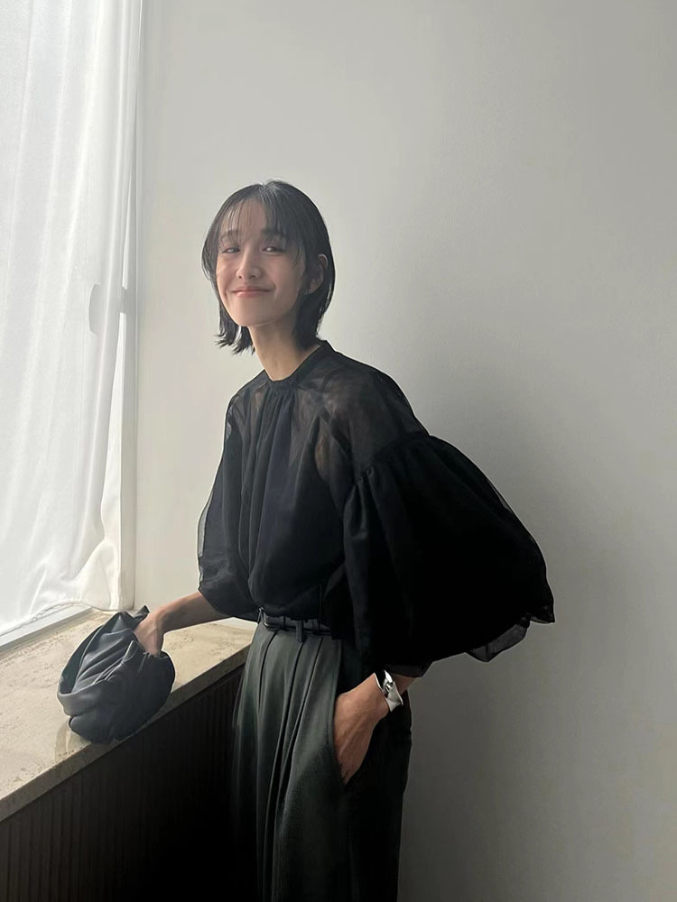 قميص أورجانزا للسيدات وسقف بحم - مراجعة Wrap Blouse Chiffon وسعره