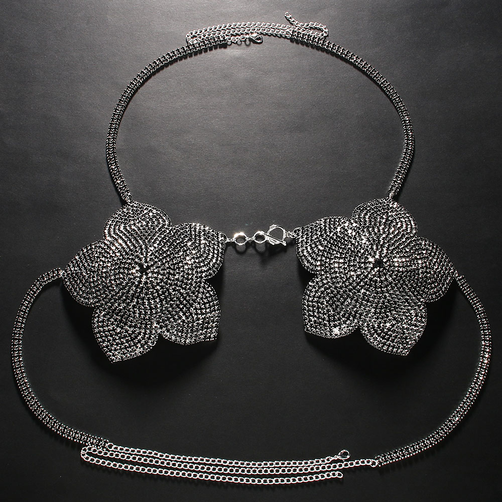 Stonefans-Black حمالة صدر زهرة - مراجعة Women'S Fashion Harness وسعره
