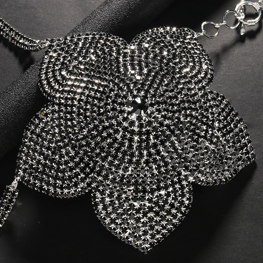 Stonefans-Black حمالة صدر زهرة - مراجعة Women'S Fashion Harness وسعره