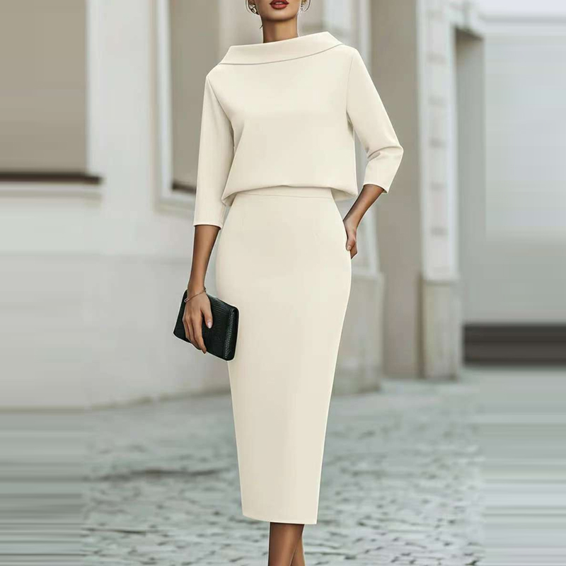 طقم تنورة أنيق وعصري بقصة ضيقة - مراجعة Women'S Fashion Quarter Zip وسعره