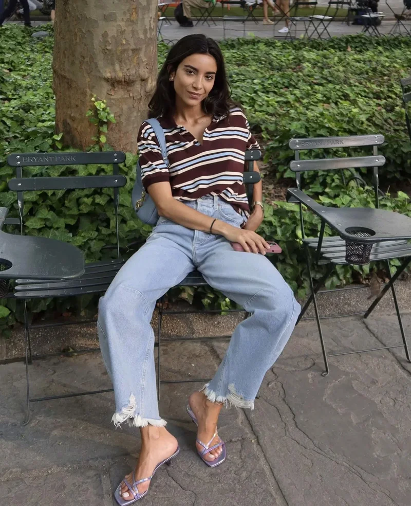 قميص بولو الرجبي المريح المخطط - مراجعة Women'S Fashion Rugby Top وسعره