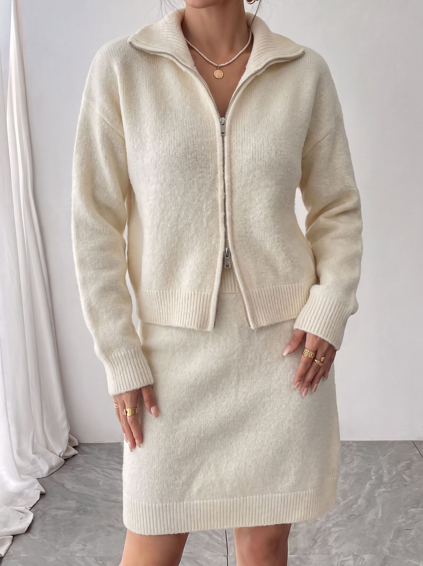 بدلة رياضية أنيقة محبوكة بسحّا - مراجعة Women'S Fashion Quarter Zip وسعره