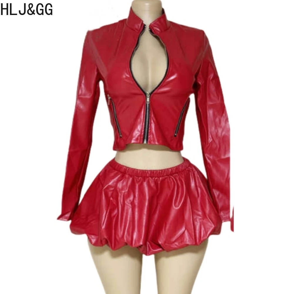 HLJ & GG موضة الجلود جاكيت زيب - مراجعة Women'S Fashion Leather Jacket وسعره