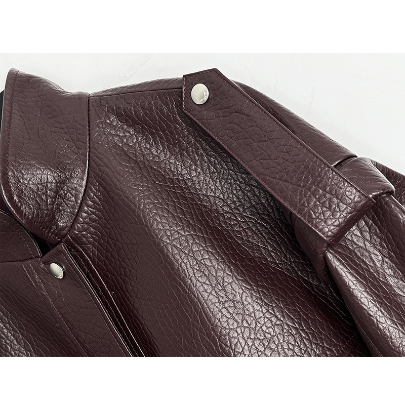 جاكيت نسائي من جلد الغنم الأصل - مراجعة Women'S Fashion Leather Jacket وسعره