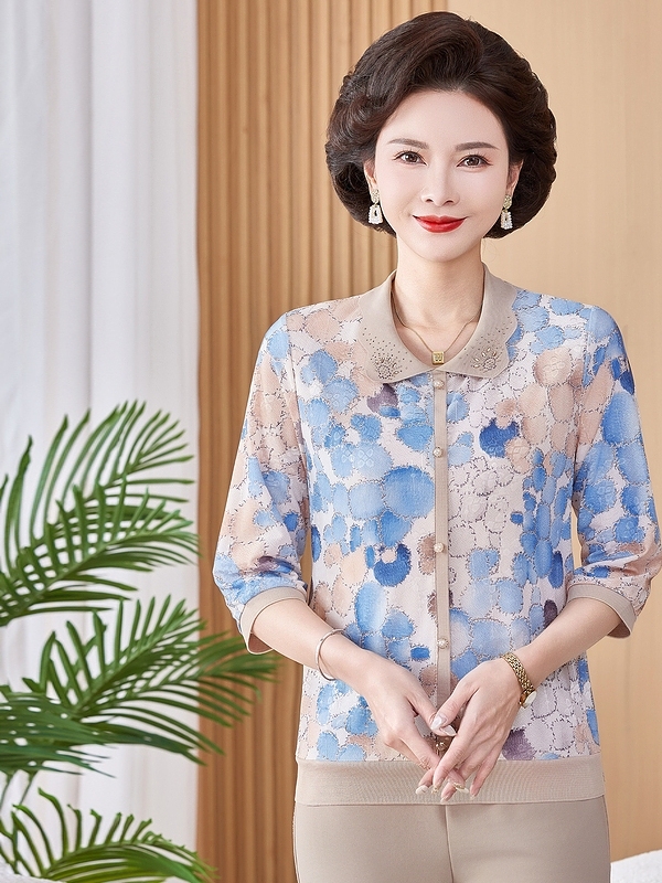 قميص قصير مطبوع من الحرير الجل - مراجعة Women Fashion Over The Years وسعره