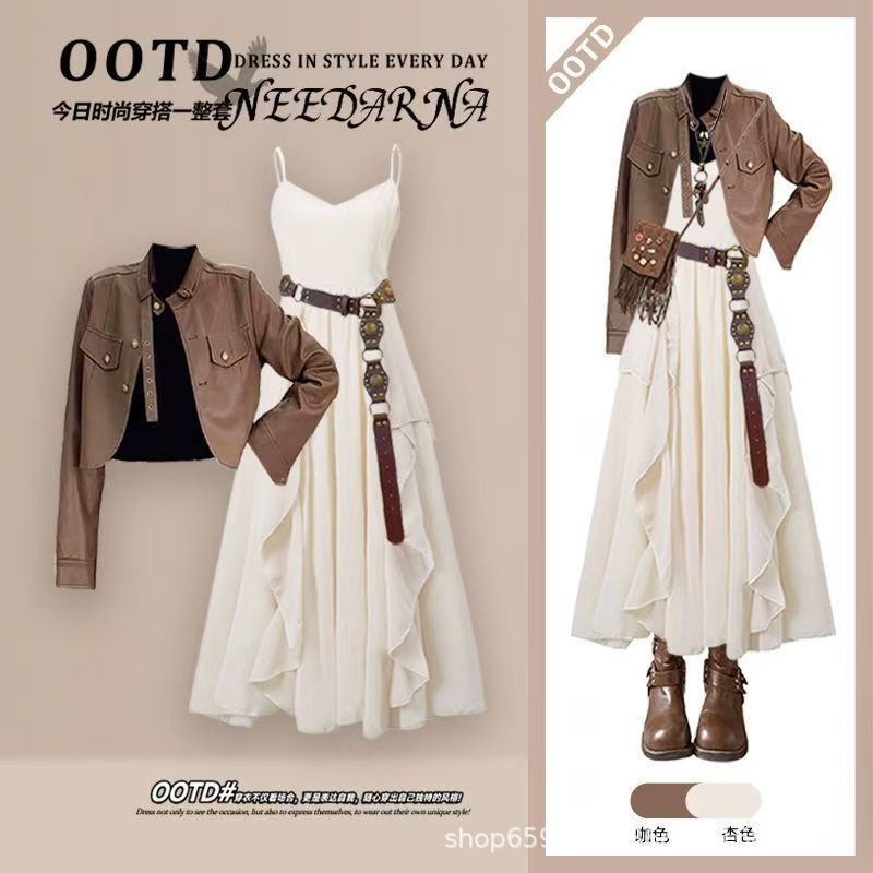 أزياء المرأة مجموعة الربيع وال - مراجعة Women'S Fashion Leather Jacket وسعره