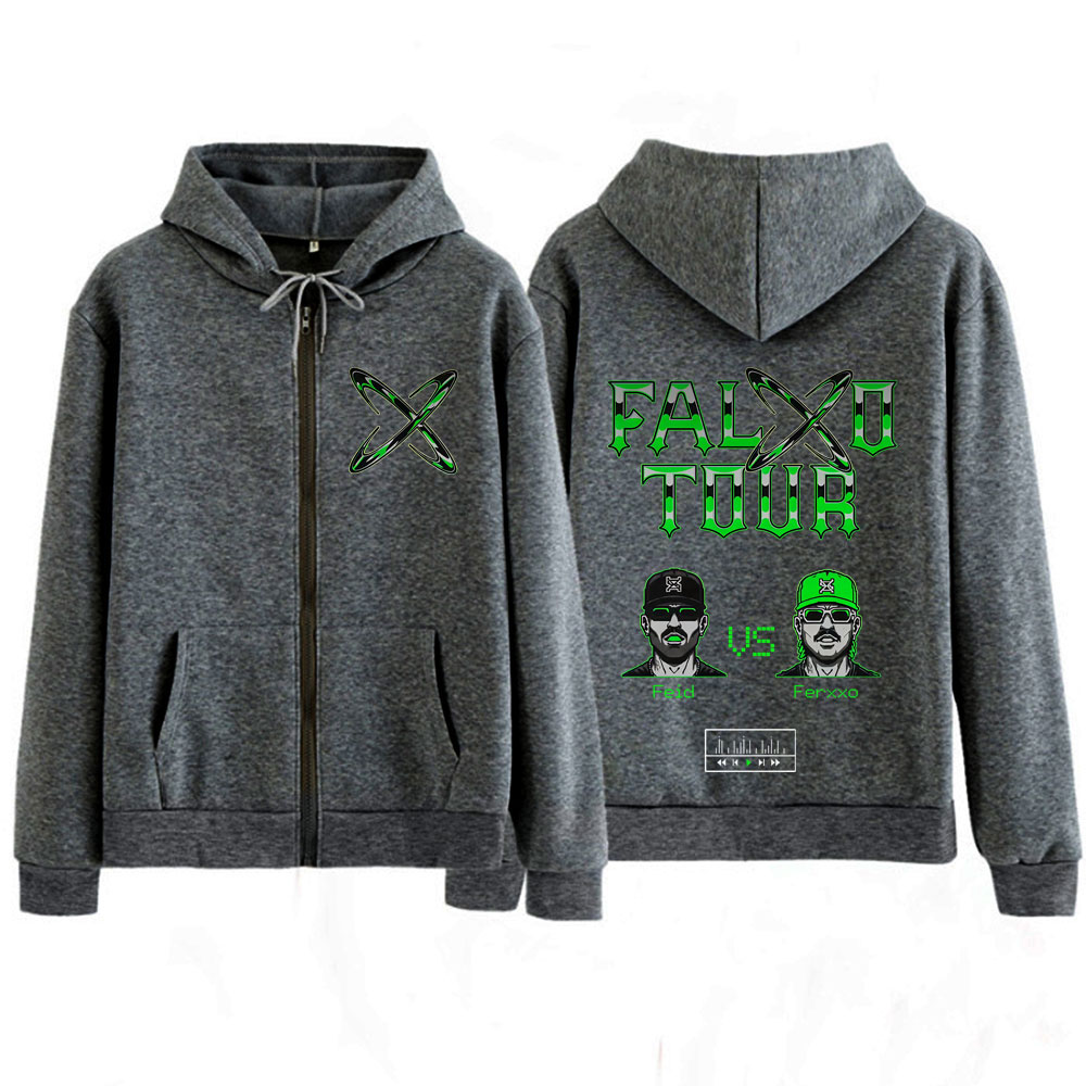 هودي بسحاب مطبوع بتصميم رابر ف - مراجعة Women'S Fashion Zip Up Hoodies وسعره