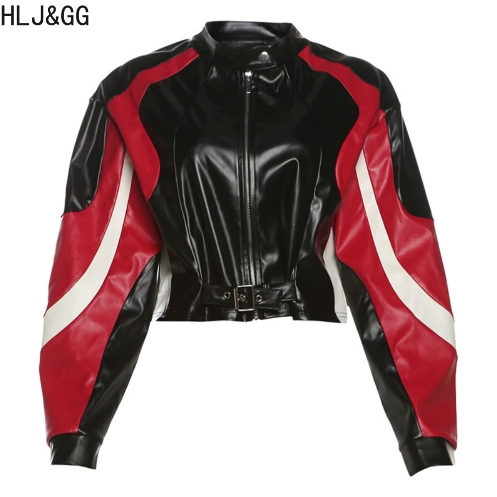 HLJ & GG موضة Y2K سترة جلدية 3 - مراجعة Women'S Fashion Leather Jacket وسعره