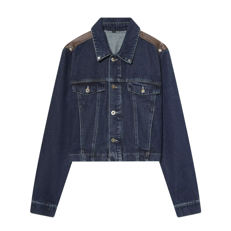 طقم جاكيت جينز وبنطلون جينز نس - مراجعة Women'S Fashion Leather Jacket وسعره