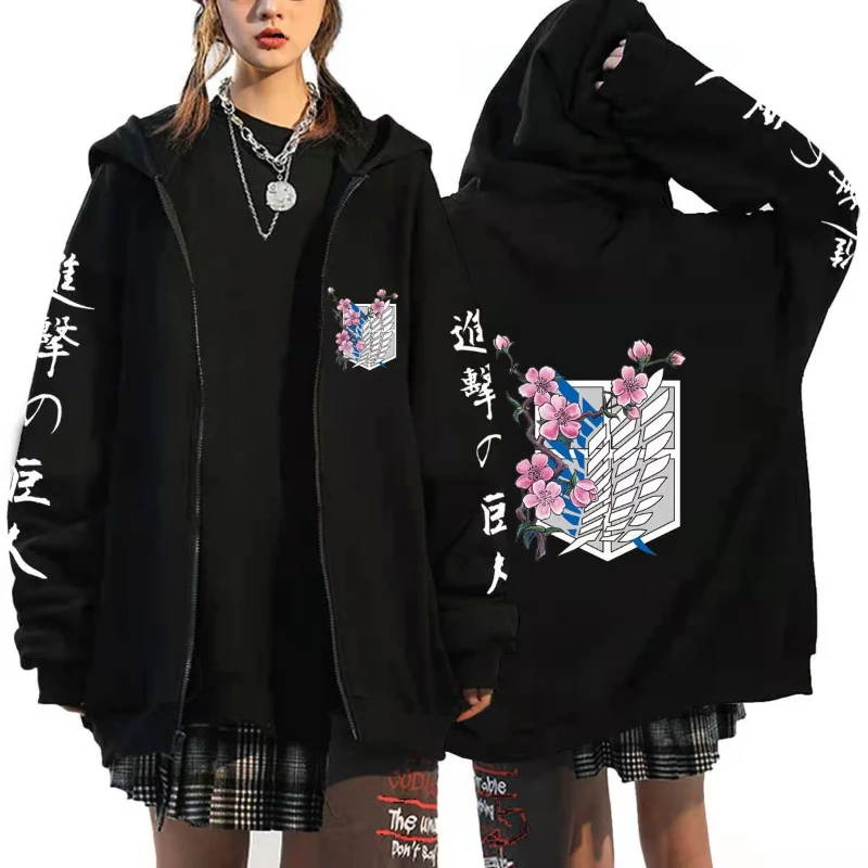 أنيمي قلنسوة بسحاب معطف رياضي  - مراجعة Women'S Fashion Zip Up Hoodies وسعره