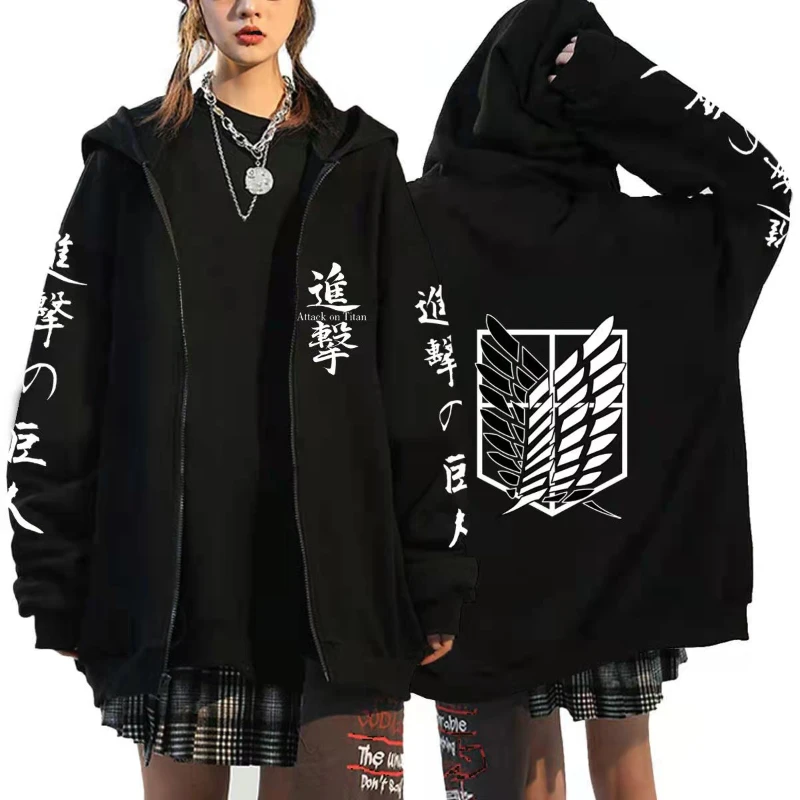 أنيمي قلنسوة بسحاب معطف رياضي  - مراجعة Women'S Fashion Zip Up Hoodies وسعره