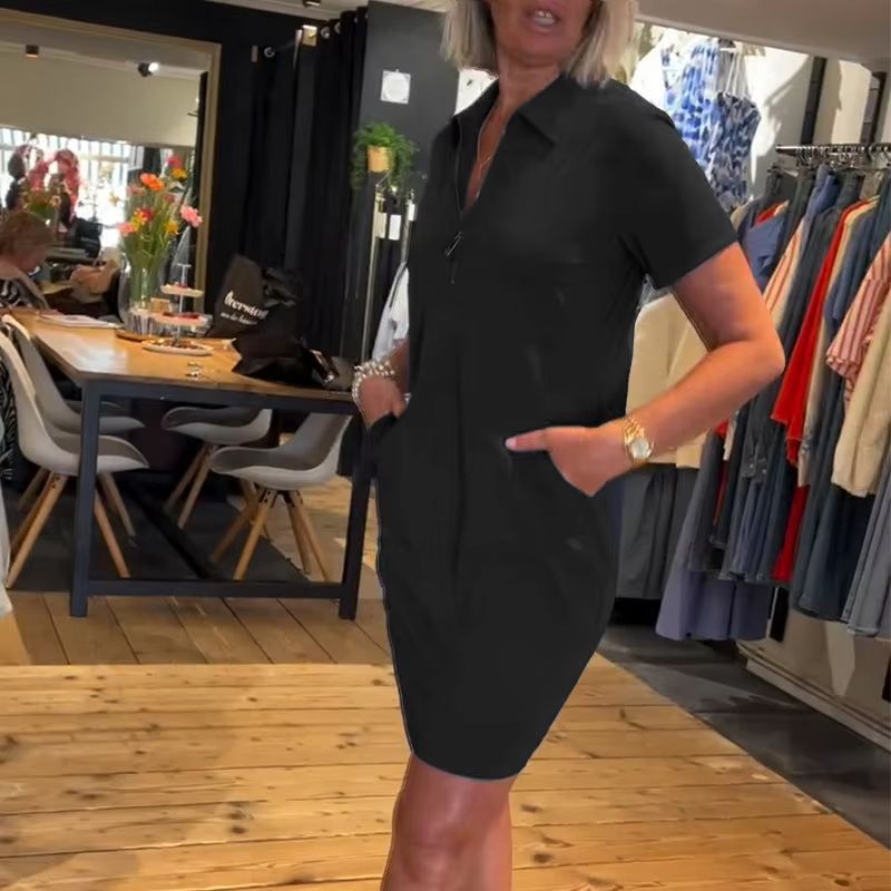 فستان قميص نسائي جديد لصيف 202 - مراجعة Women'S Fashion Quarter Zip وسعره