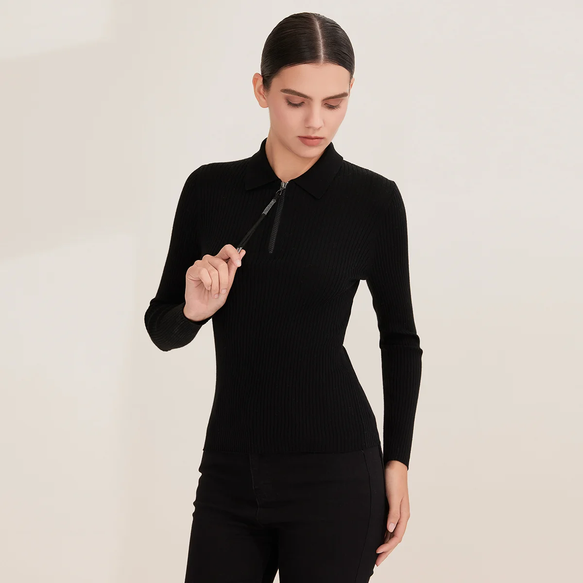 Pop BY4521226 المرأة 100% الصو - مراجعة Women'S Fashion Quarter Zip وسعره