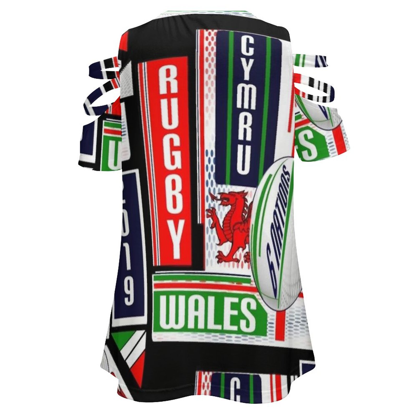 Cymru ويلز ويلز فريق الرجبي ال - مراجعة Women'S Fashion Rugby Top وسعره