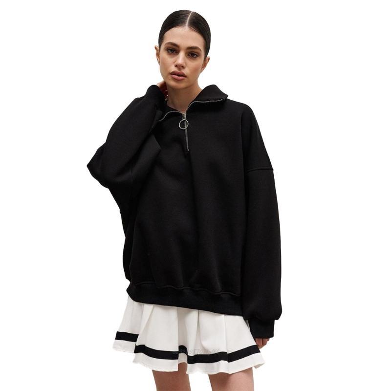 X5XA سترة نسائية عصرية بأكمام  - مراجعة Women'S Fashion Quarter Zip وسعره