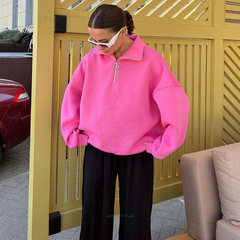X5XA سترة نسائية عصرية بأكمام  - مراجعة Women'S Fashion Quarter Zip وسعره