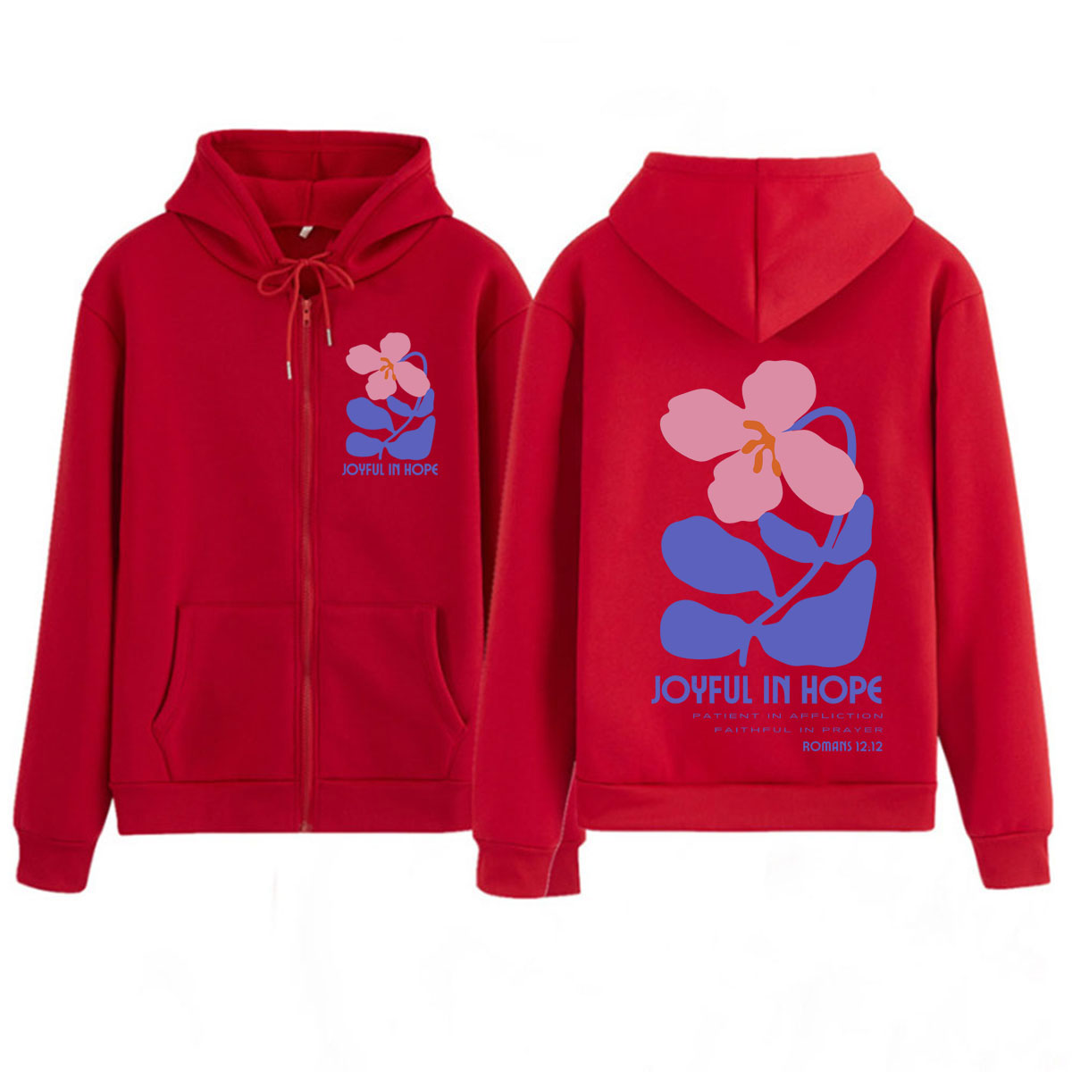 هودي بسحاب بطبعة زهور واقتباسا - مراجعة Women'S Fashion Zip Up Hoodies وسعره