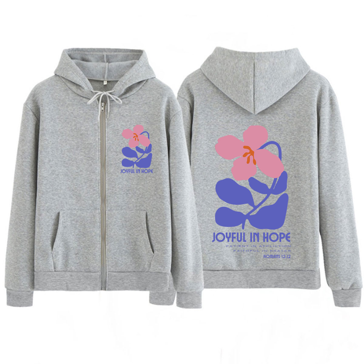 هودي بسحاب بطبعة زهور واقتباسا - مراجعة Women'S Fashion Zip Up Hoodies وسعره