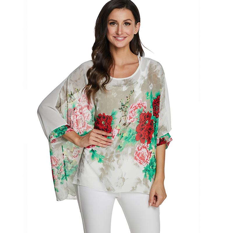 BHflutter-تونك شيفون حريري للن - مراجعة Wrap Blouse Chiffon وسعره