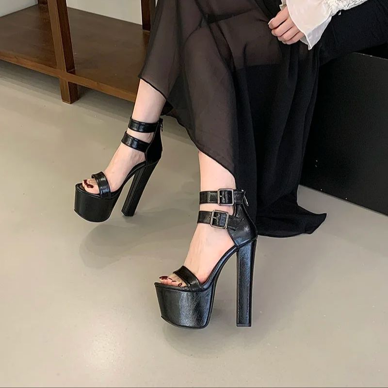 أسود عالية الكعب حجم 45 امرأة  - مراجعة Women'S Fashion Sandals وسعره