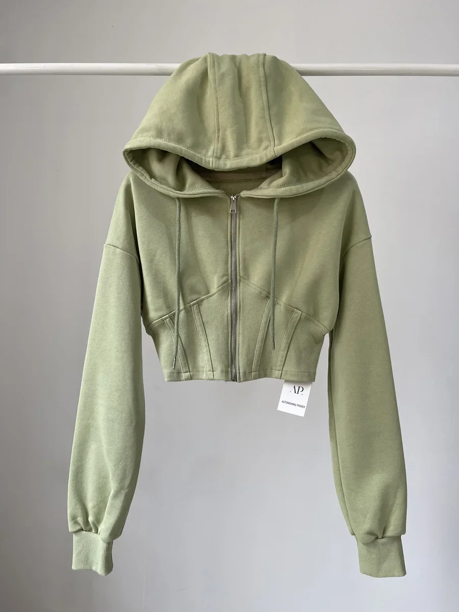 قطع علوية قصيرة سترات عصرية لل - مراجعة Women'S Fashion Zip Up Hoodies وسعره