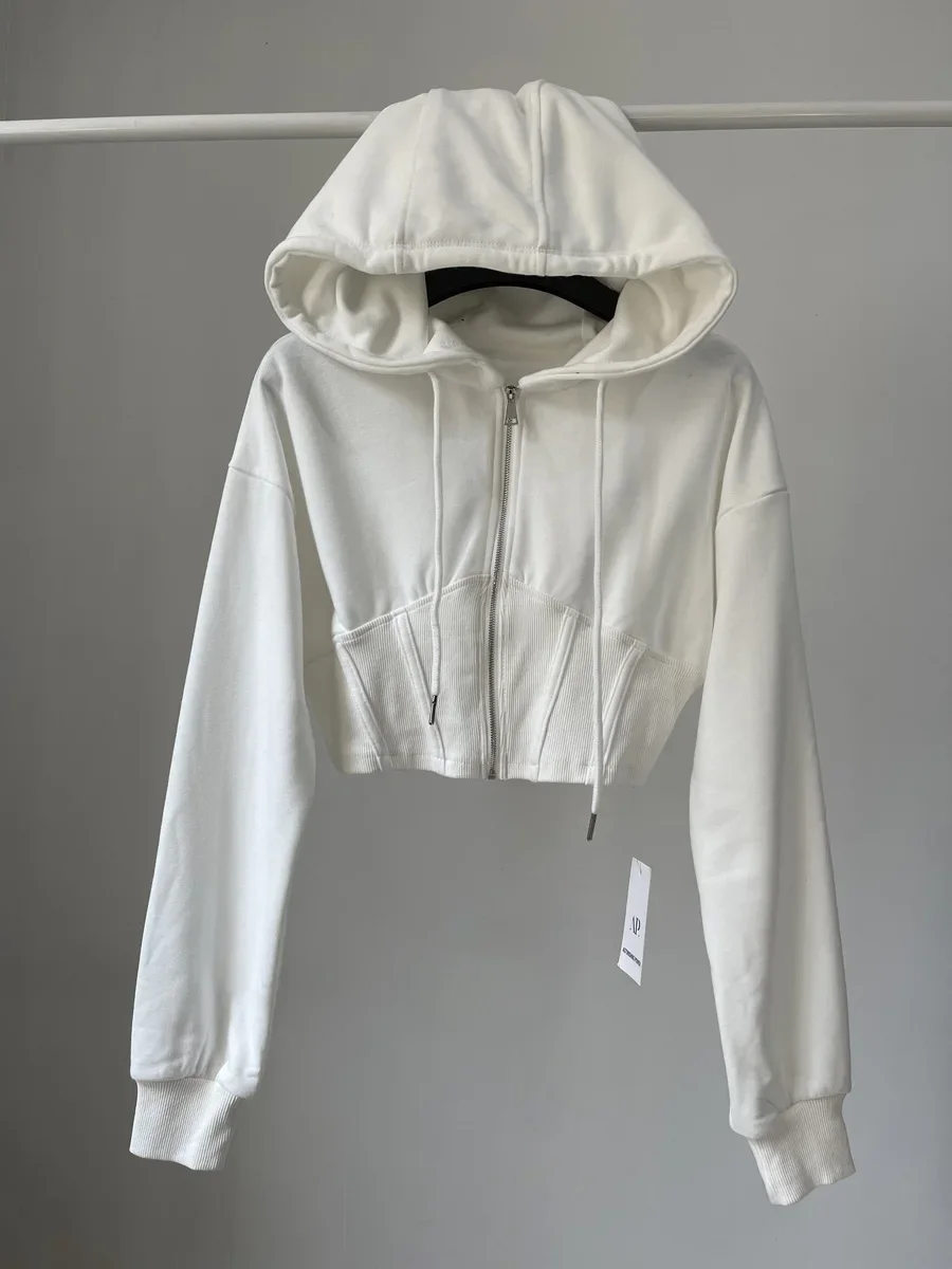 قطع علوية قصيرة سترات عصرية لل - مراجعة Women'S Fashion Zip Up Hoodies وسعره