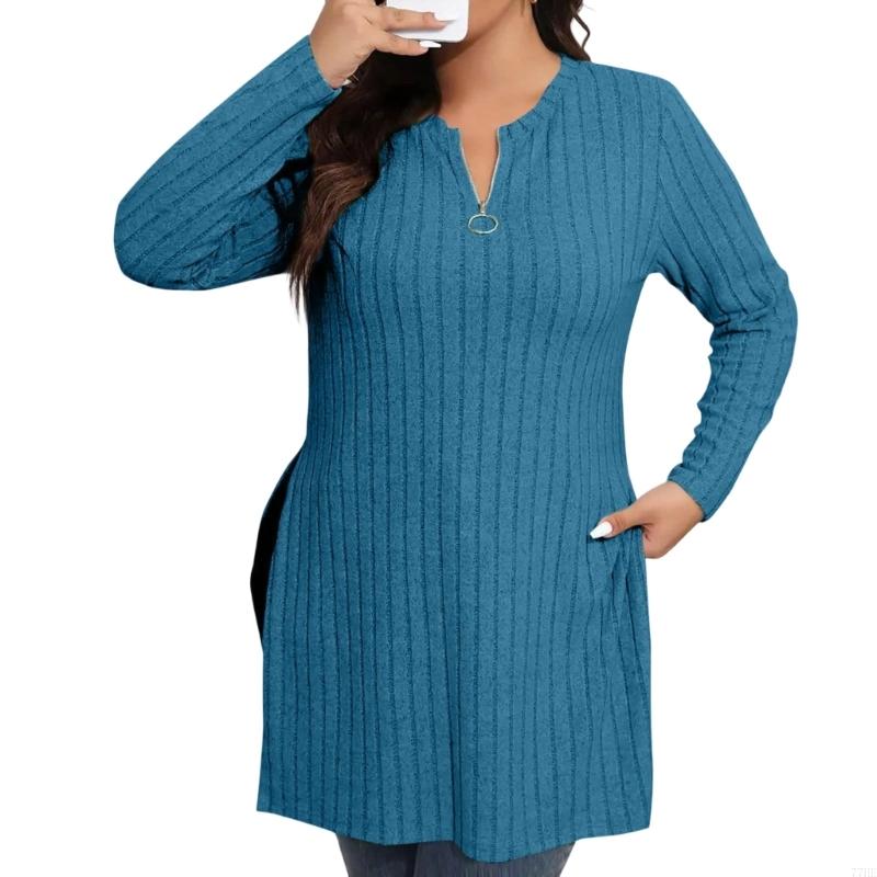 77HE بلوفر نسائي بسحاب ربعي بأ - مراجعة Women'S Fashion Quarter Zip وسعره
